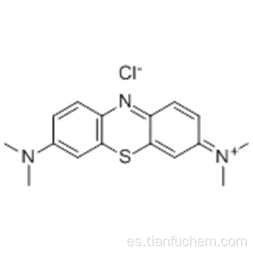 Fenotiazin-5-io, 3,7-bis (dimetilamino) -, cloruro (1: 1) CAS 61-73-4